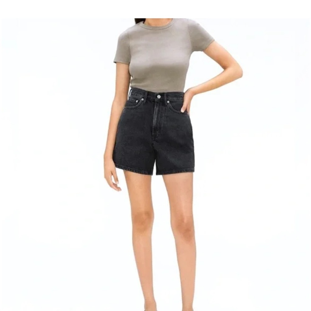 Zara Black Women's Mom Shorts